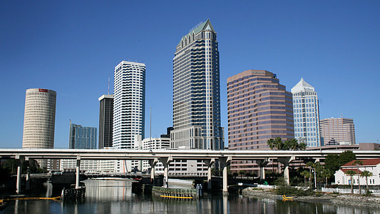 Downtown skyline in Tampa, Florida thumbnail