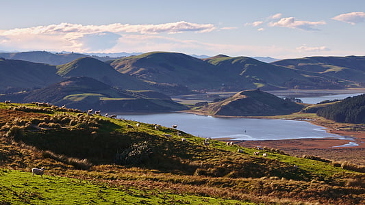 green mountains near body of water during daytime thumbnail