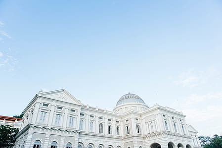 low angle photography of white building thumbnail