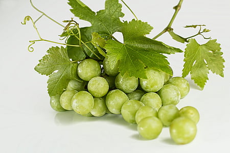 green grapes on white table top thumbnail