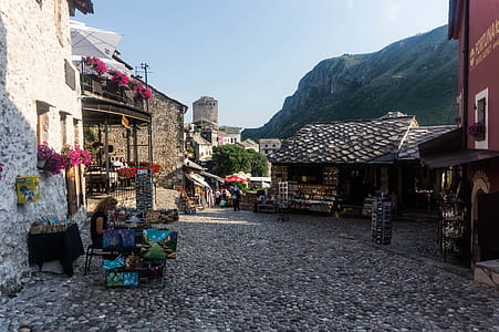 Photography of Village Near Mountain thumbnail