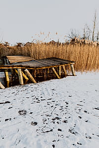 In middle of frozen lake thumbnail