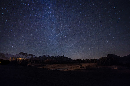 landscape photography of plains during nighttime thumbnail