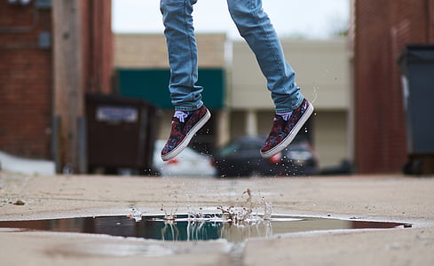person over puddle of water thumbnail