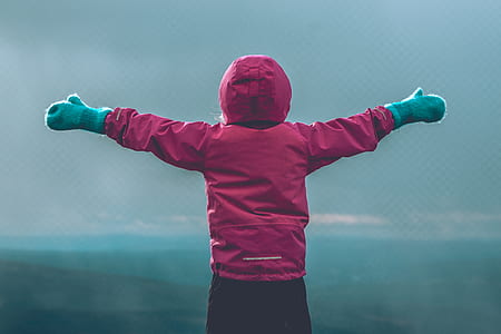 person in red jacket thumbnail
