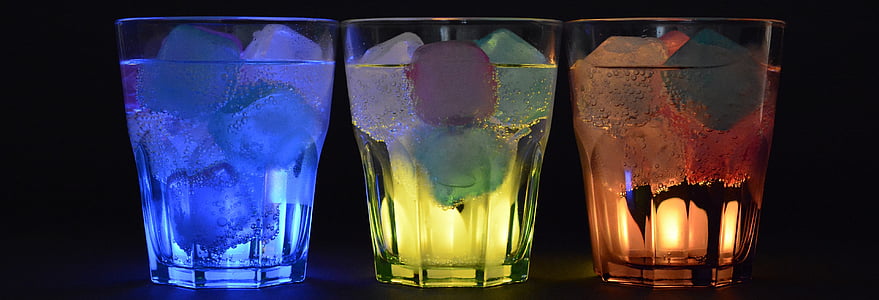 three assorted-color gel candles thumbnail