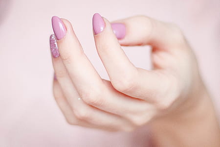 Person's Hand With Pink Manicure thumbnail