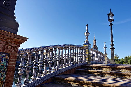 empty bridge under blue sky thumbnail