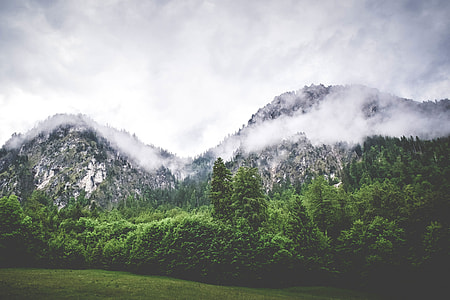 Landscape shot of the Alp mountains in Germany thumbnail