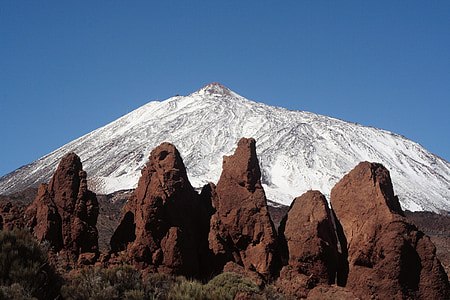 snow-capped mountain at blue hour thumbnail