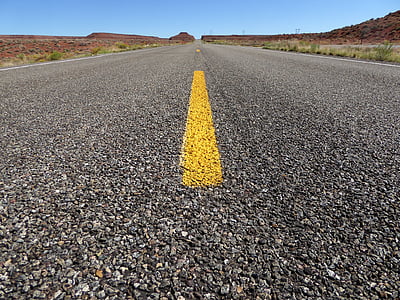 asphalt road at desert thumbnail
