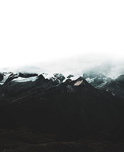 aerial photograph of mountain alps thumbnail