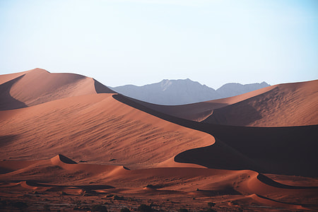 Sand dunes in the desert in Namibia, Africa thumbnail