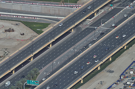 aerial view photography of highway during daytime thumbnail