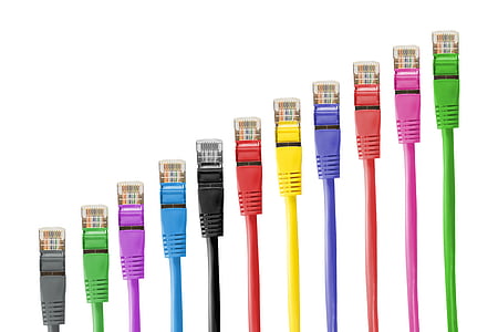 assorted-color ethernet cable lot thumbnail