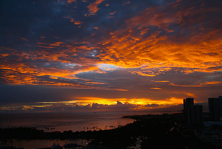 body of water during sunset thumbnail
