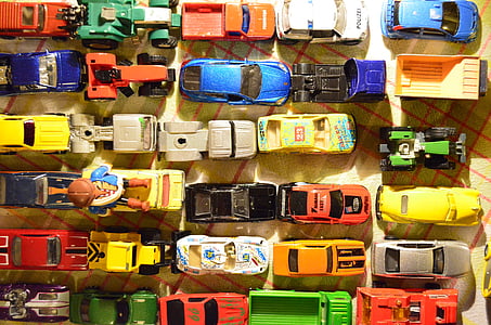 assorted-color plastic vehicle toys thumbnail