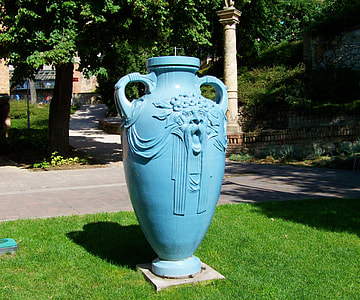 Zsolnay Vase, Giant Blue Vase thumbnail