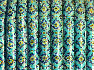mosaic, pattern, artfully, turquoise, majolica, ceramic thumbnail