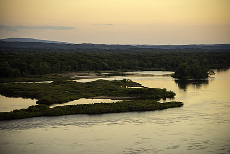 Forest and Wisconsin River Landscape at Ferry Bluff thumbnail