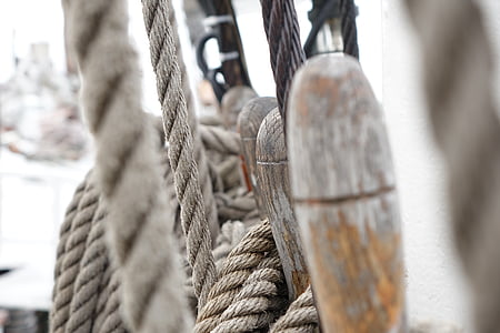 ropes tied on wooden post thumbnail