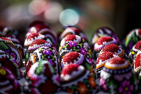 bokeh photography of assorted-color hats thumbnail