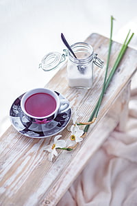 fruit, tea, flowers, sugar, white, cup thumbnail