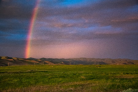 Landscape Photography of Mountains With Rainbow thumbnail