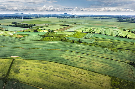 aerial view photography of green grass field thumbnail