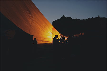 silhouette of people during nighttime thumbnail