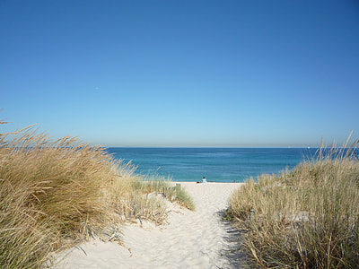 person sitting on white sand thumbnail
