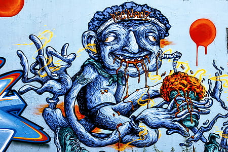 monster eating painting thumbnail