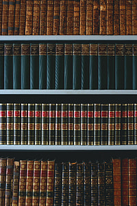 several row of organized books in bookshelf thumbnail