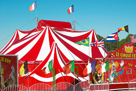 white and red carnival at daytime thumbnail