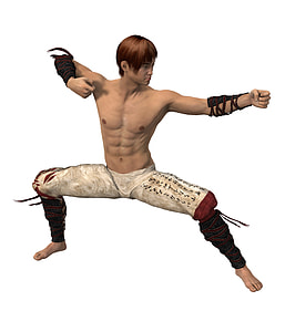 Martial Arts Fighter 3d model thumbnail