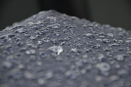 dew droplets on black surface close up photography thumbnail