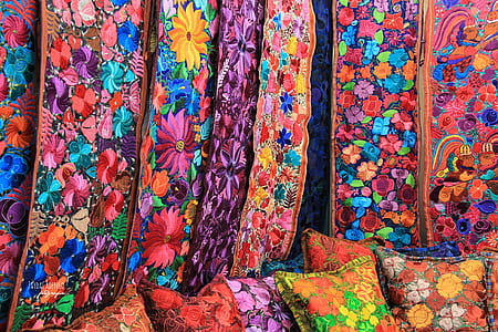 multicolored throw pillow lot thumbnail