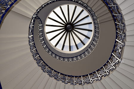 White Concrete Spiral Stair thumbnail