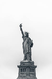 statue of Liberty under white sky photography during daytime thumbnail