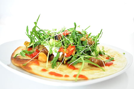 cooked meat with vegetable on plate thumbnail