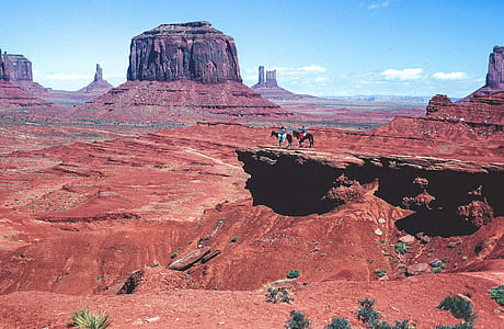 Two horseman cowboys at John Ford s Point, Monument Valley, Arizona thumbnail