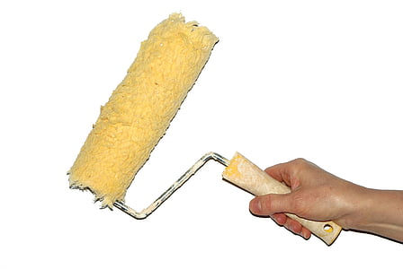 brown handle paint roller thumbnail