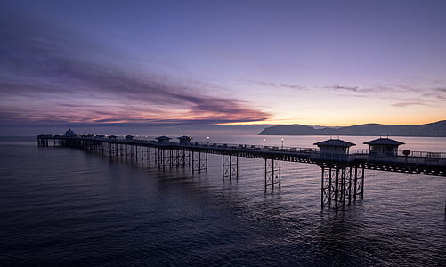 gray dock on body of water thumbnail