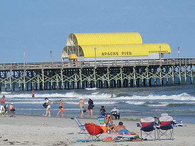 Apache Pier beach at Myrtle Beach, South Carolina thumbnail