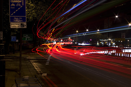 time lapse photography of cars on street thumbnail