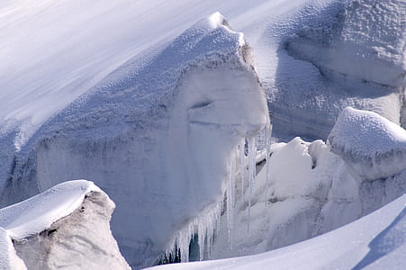 aerial photography of snow mountain thumbnail
