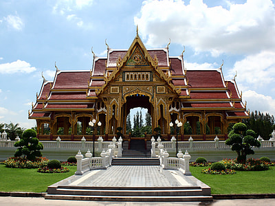 structural photography of brown temple thumbnail