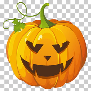 Jack-o'-lantern Pumpkin Halloween , Large Transparent Halloween Pumpkin , pumpkin illustration PNG clipart