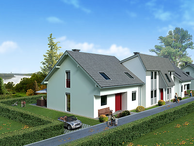 aerial photography of house thumbnail