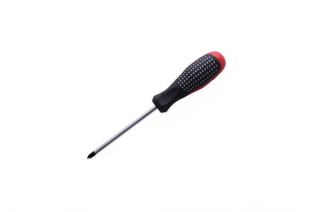 stainless steel screwdriver with black handle thumbnail